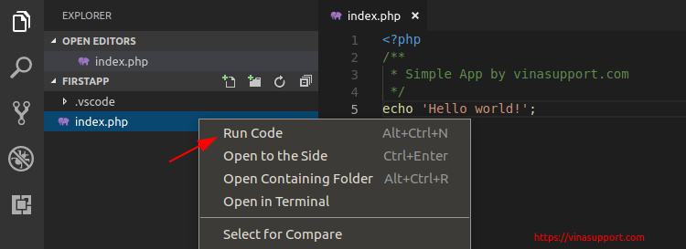 Chạy PHP Script